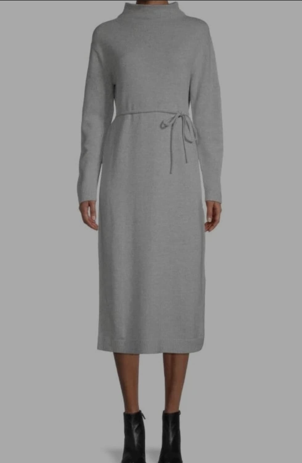 빈스 하이넥 울 캐시미어 니트 원피스 44 ~ 66 상품이미지1
