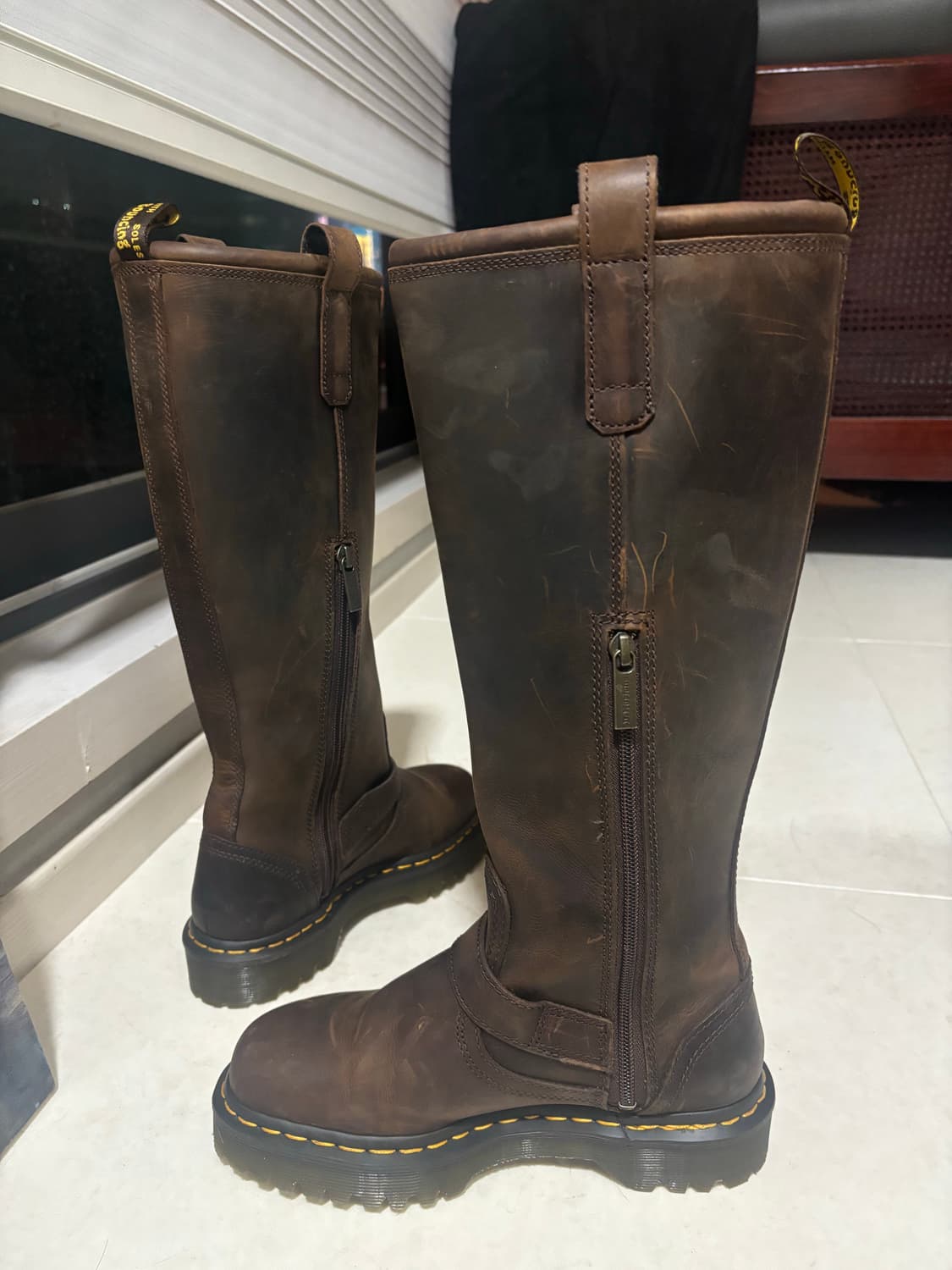 닥터마틴 애니스톤 니하이 브라운   BRW / 41871200 상품이미지2