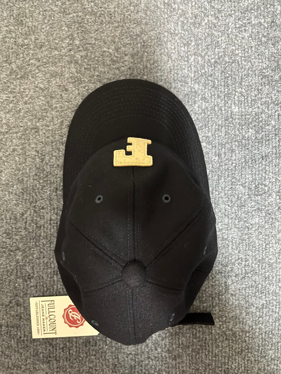 [새제품] 풀카운트 울 플란넬 F 패치 볼캡 상품이미지3