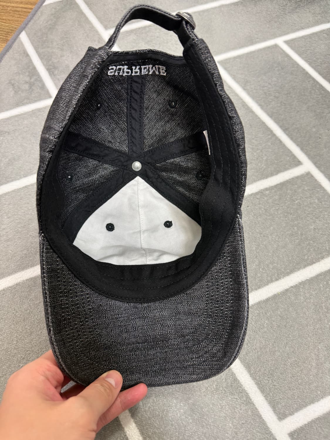 슈프림 코듀라 데님 볼캡 25ss 상품이미지6