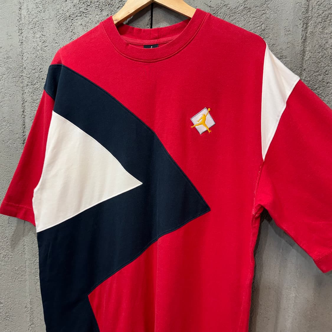 90s 나이키 조던 컬러블록 티셔츠 (XL)   상품이미지1