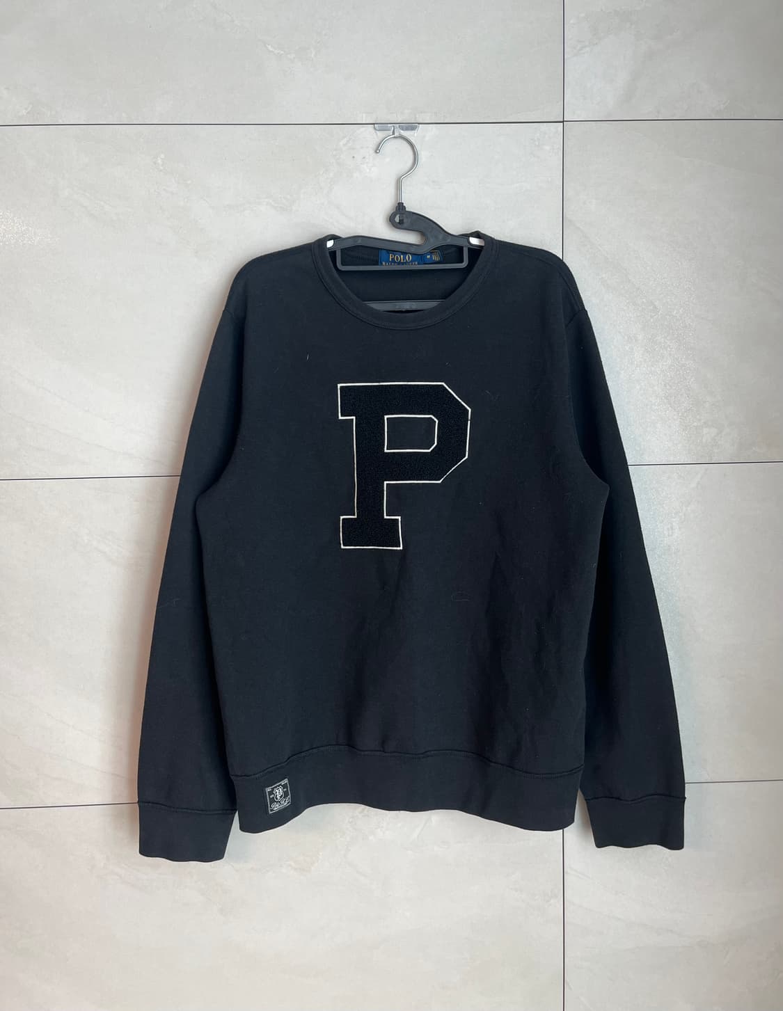 폴로 랄프로렌 P로고 크루넥 맨투맨 티셔츠 (M) 상품이미지1