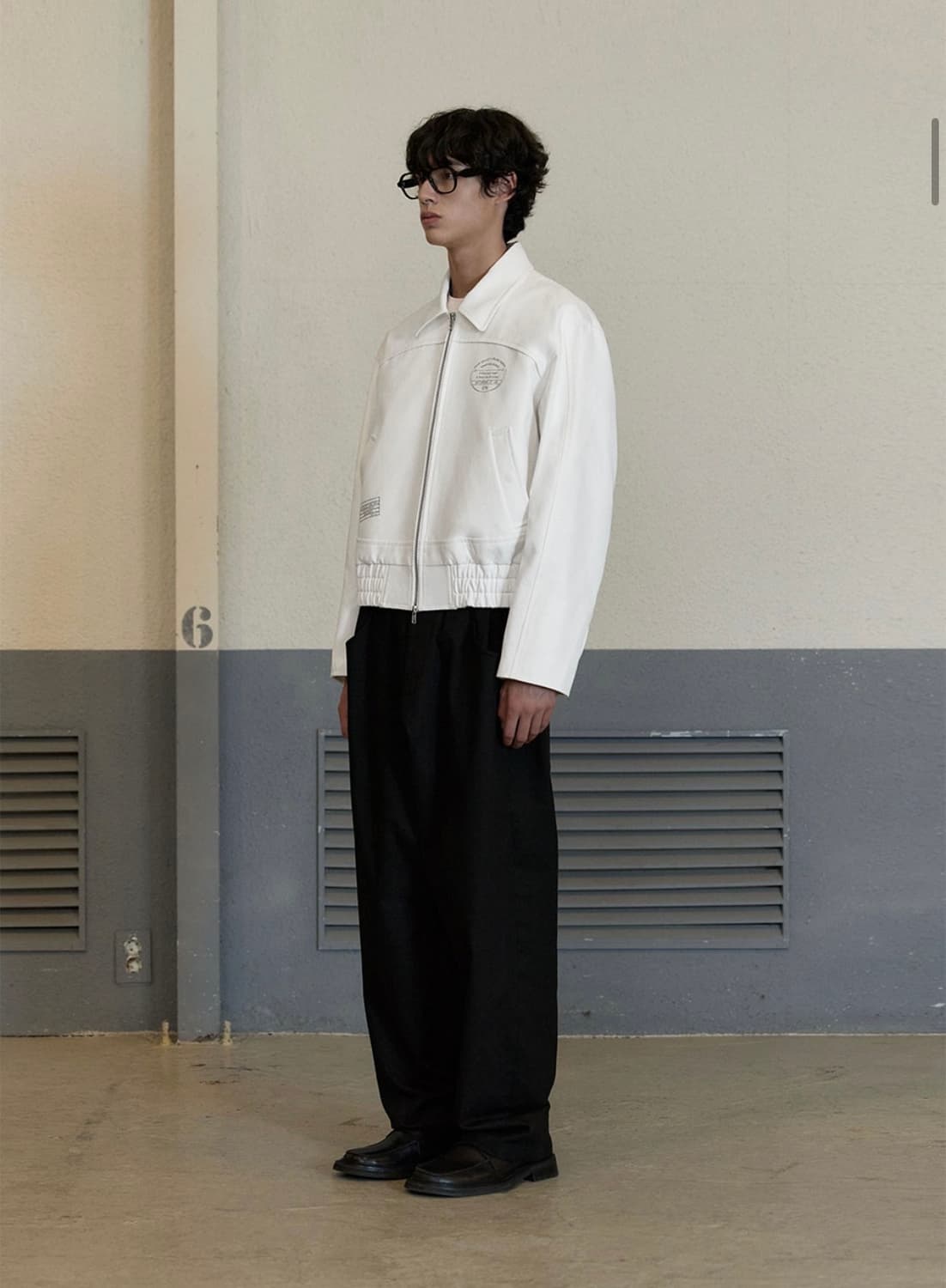 STU 프린팅 패널 자켓 (화이트) 상품이미지3