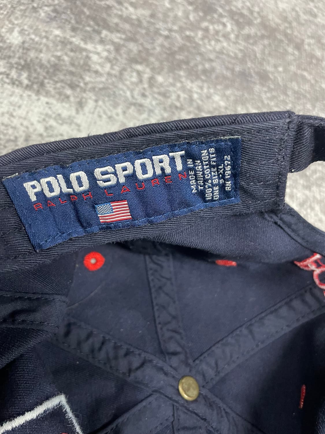 90s POLO SPORT marine cap 상품이미지8