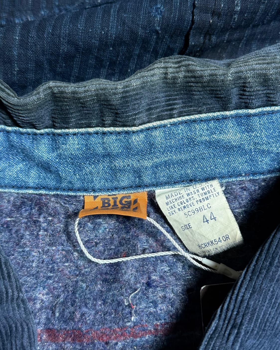 70-80‘s 빅밴 by 랭글러 블랑캣 라인드 데님 초어 자켓 44 상품이미지5