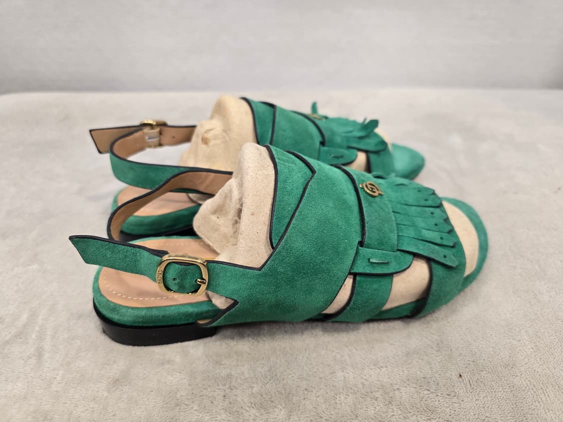 가이거 GEIGER 그린 스웨이드 프렌지 샌들 230 상품이미지4