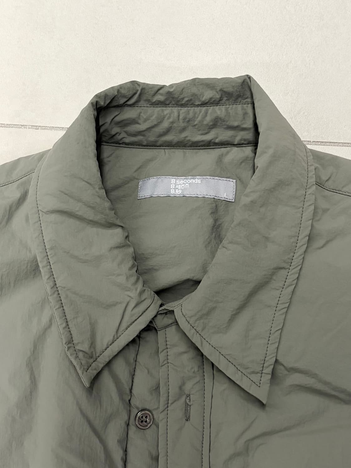 르메르맛 카키그레이 패딩셔츠 L 상품이미지3