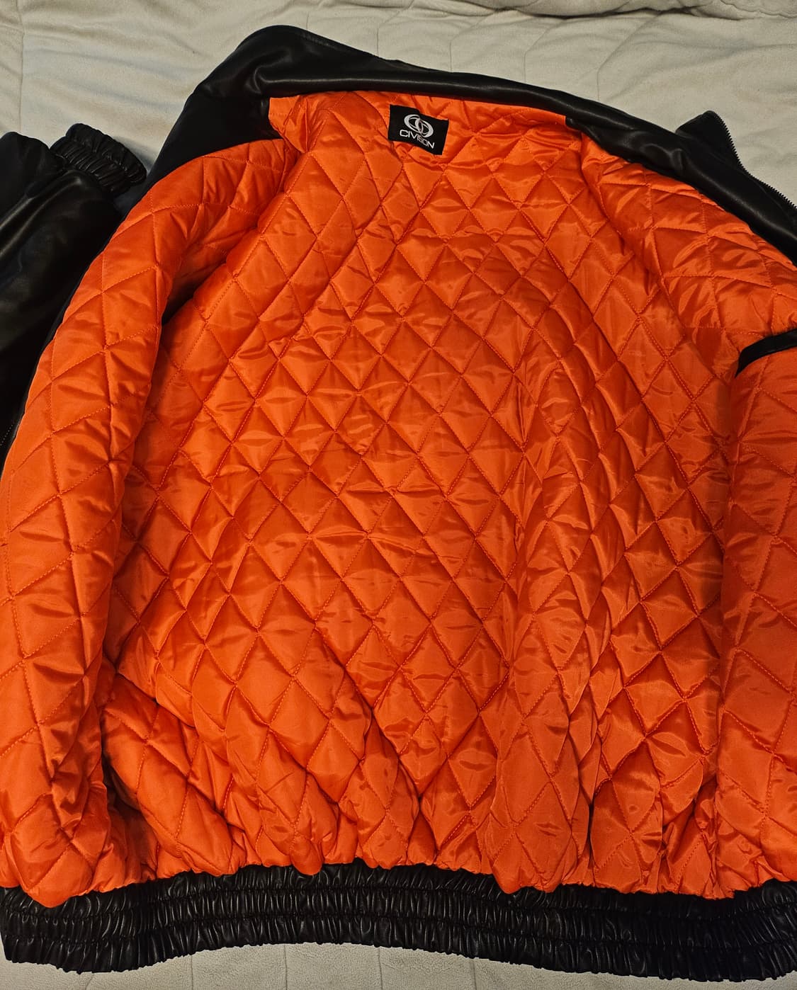 Civision by CSC 레더 믹스 봄버 자켓 2 상품이미지5