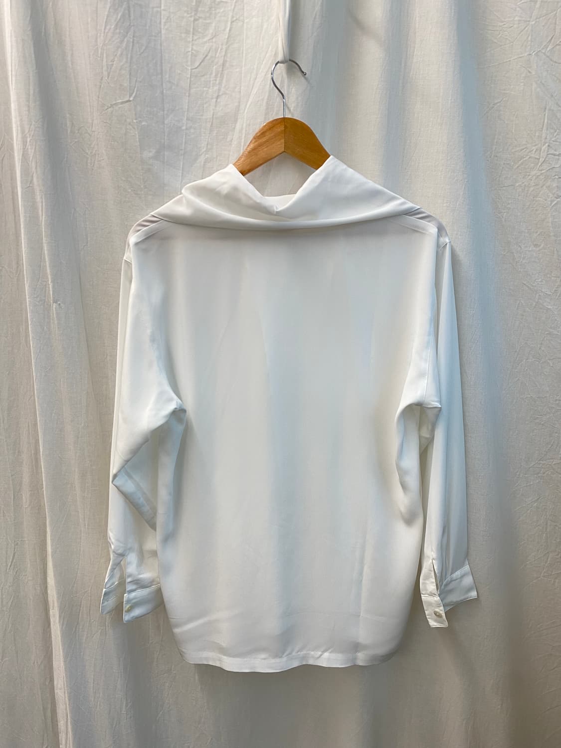 화이트 리본 블라우스(L) 상품이미지8