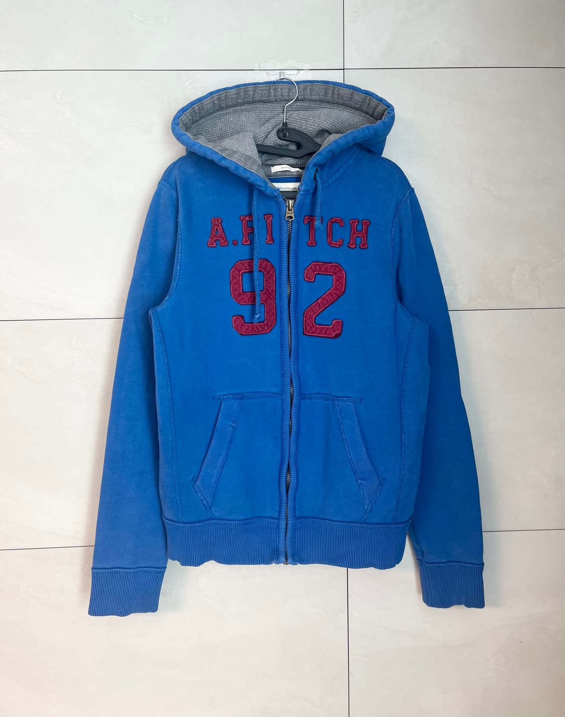 아베크롬비 스펠로고 불루 후드집업 [L] 상품이미지1