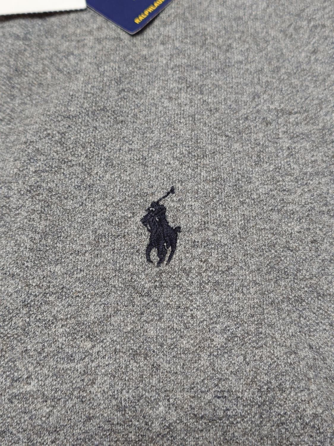 [L/105] 폴로 랄프로렌 클래식핏 긴팔 롱슬리브 카라티 그레이 상품이미지5