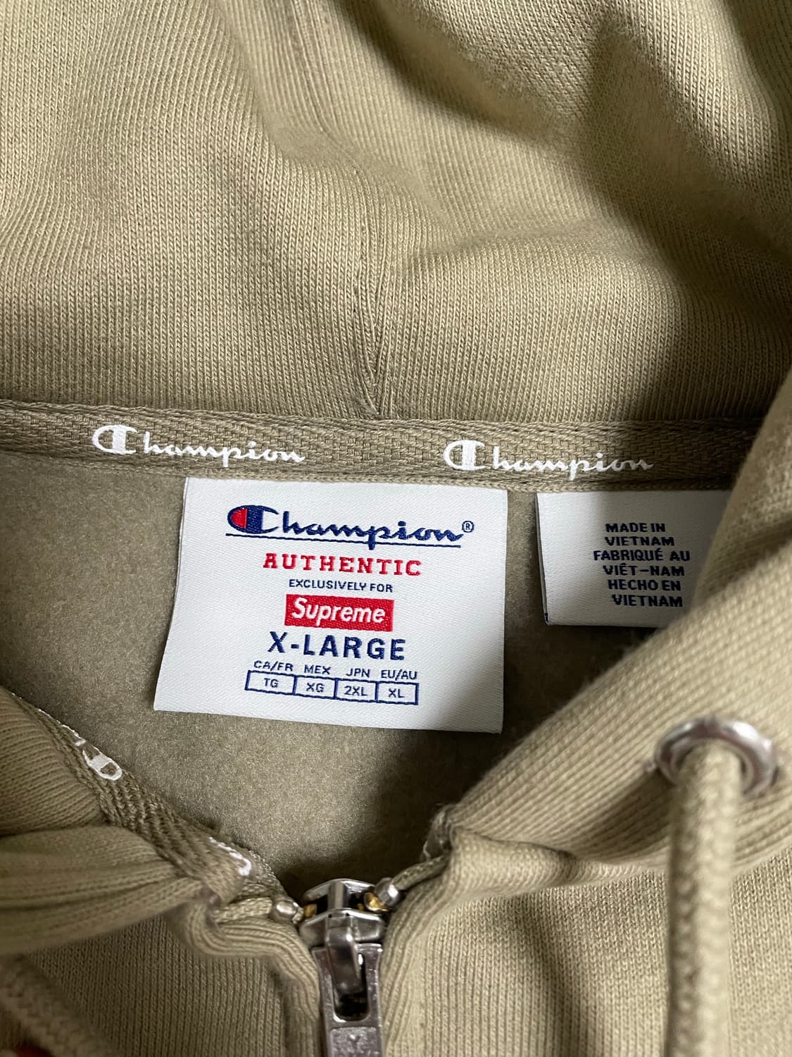[XL]슈프림 챔피온 후드집업 상품이미지4