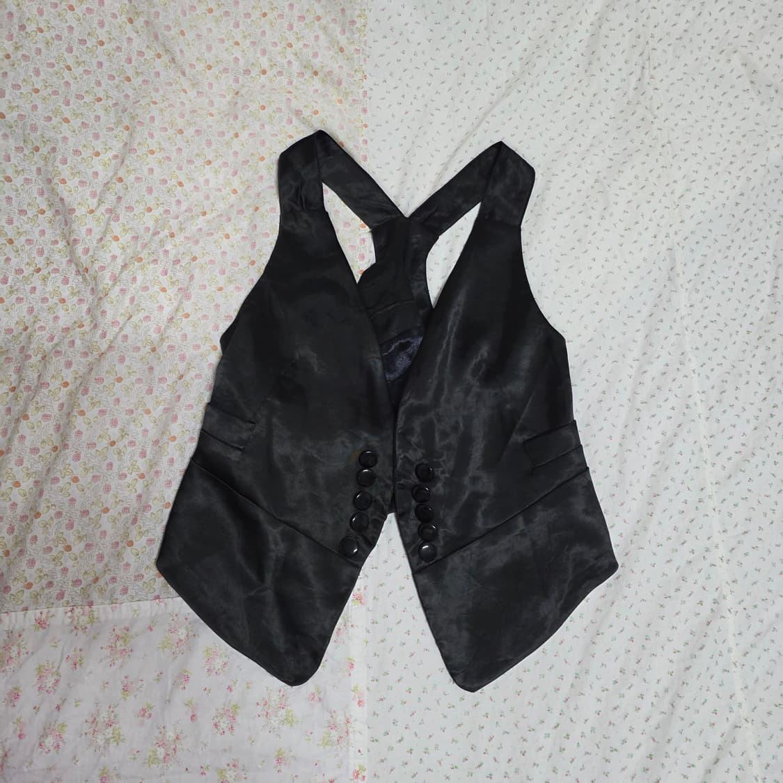 공겜여주 나폴레옹 버튼 새틴 베스트 상품이미지2