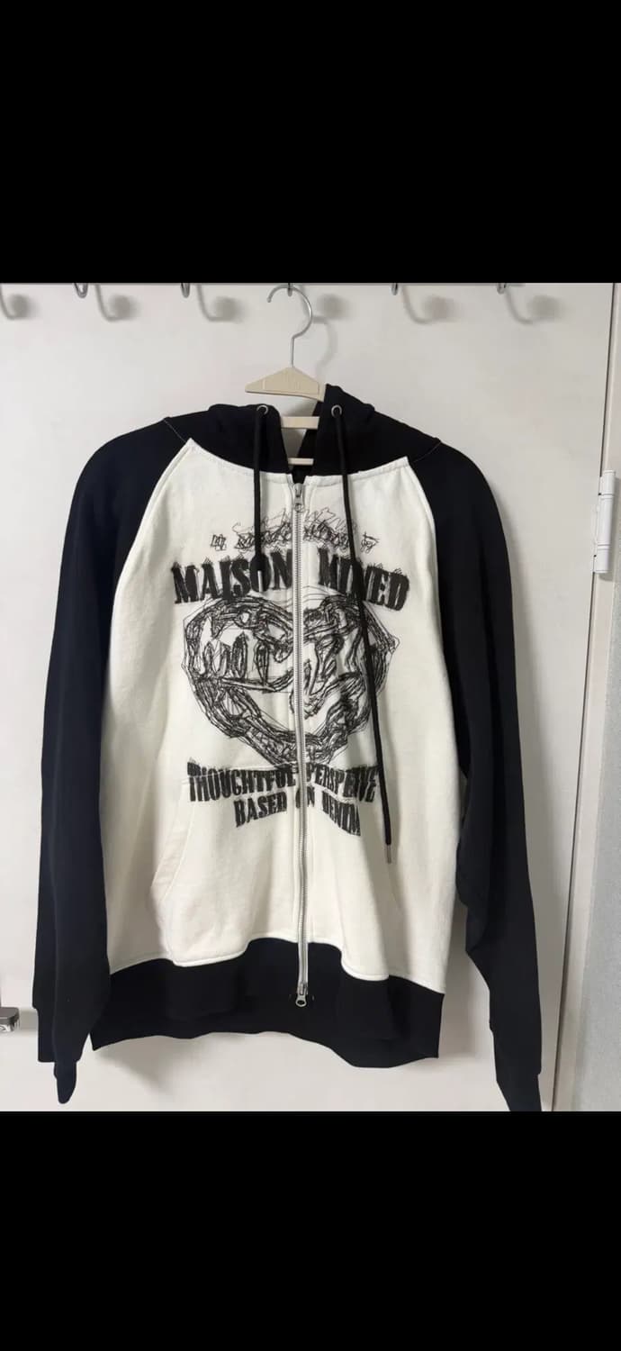 메종미네드 블랙 후드집업 M 상품이미지3