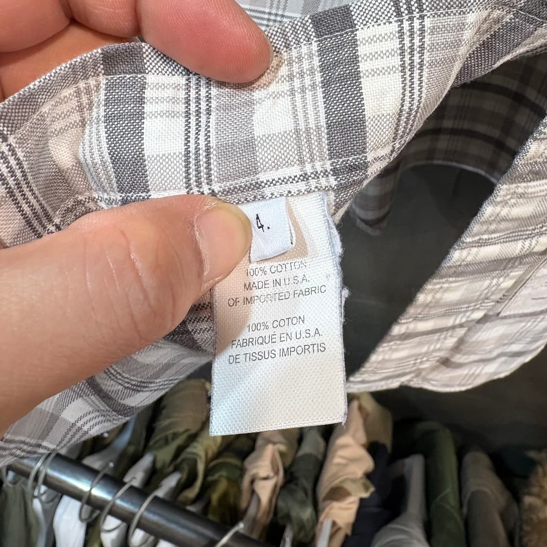 [4] THOM BROWN 톰브라운 체크 셔츠 상품이미지8