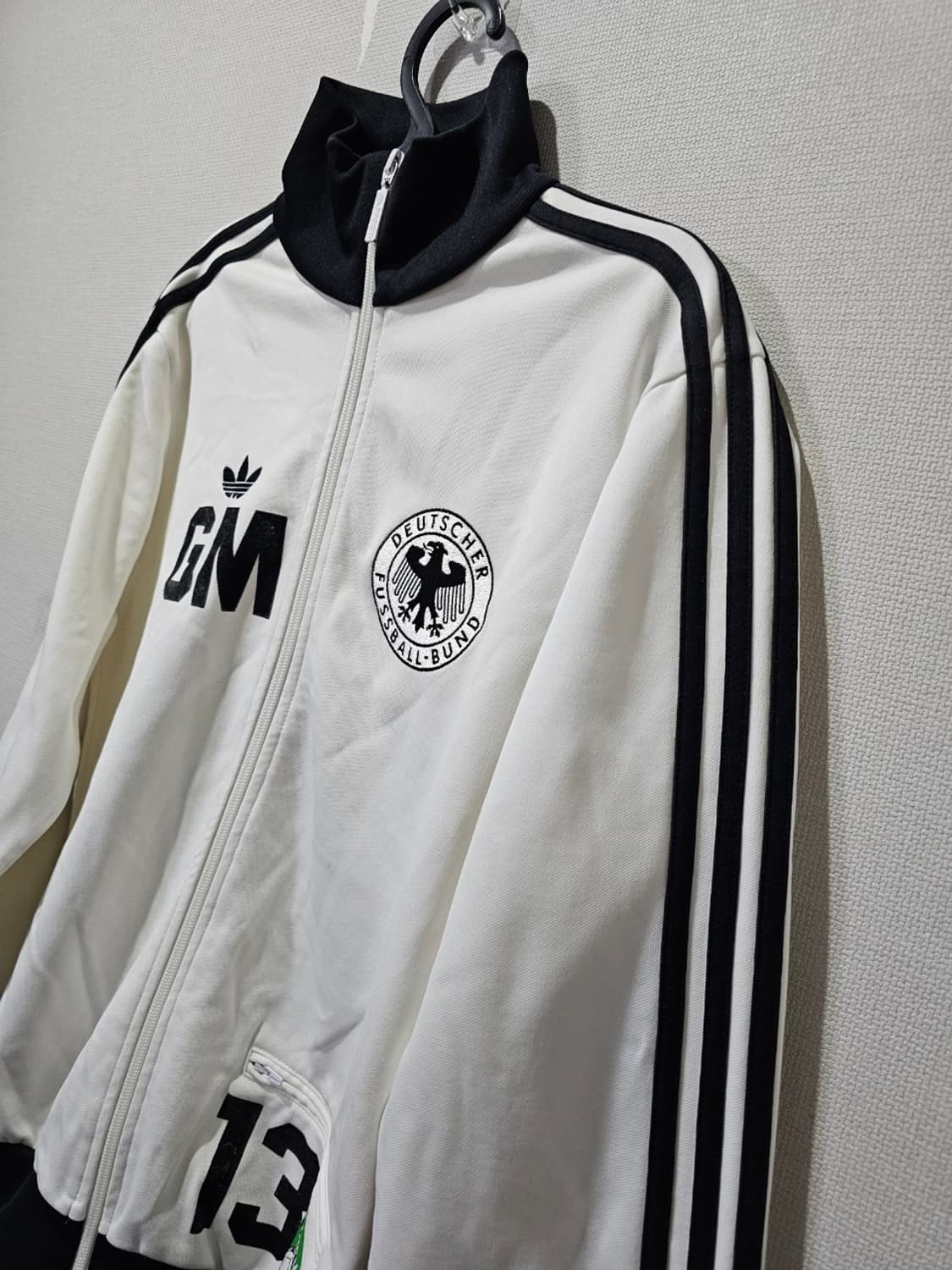 아디다스 독일 게르트뮐러 화이트 트랙탑 져지집업 90 / S 상품이미지2