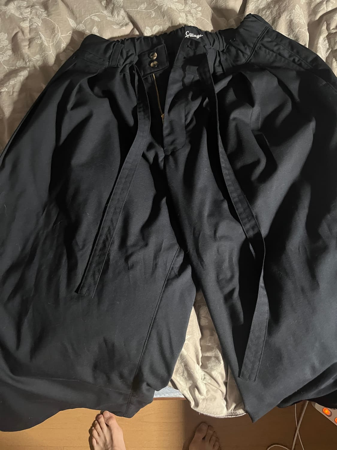 실라주 하카마팬츠 네이비 상품이미지1