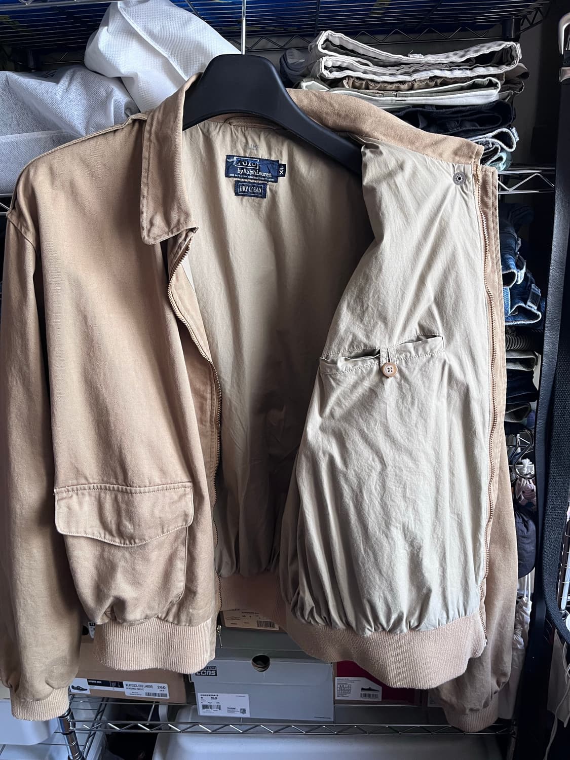 80s usa 폴로 a-2 봄버 자켓 상품이미지6