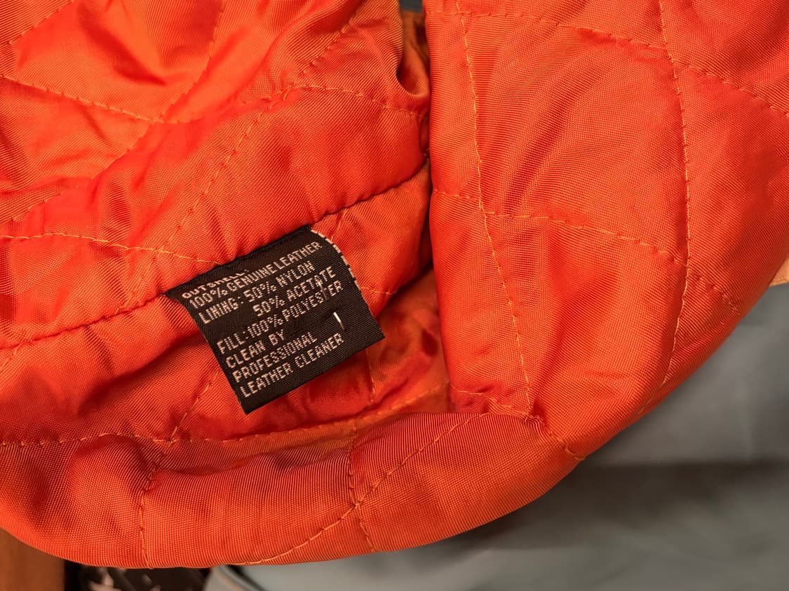 (정품/L)아비렉스 가죽 자켓 a1 상품이미지5