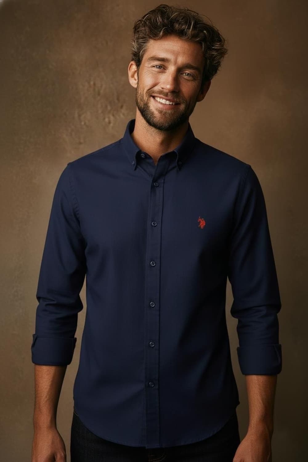 U.S. POLO ASSN. 시그니처 네이비 피케 셔츠 상품이미지1