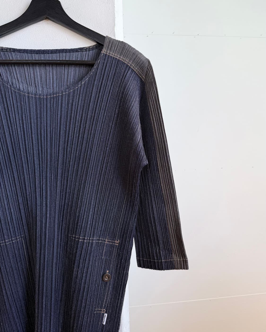 플리츠 플리즈 데님 링컬 롱슬리브  상품이미지4