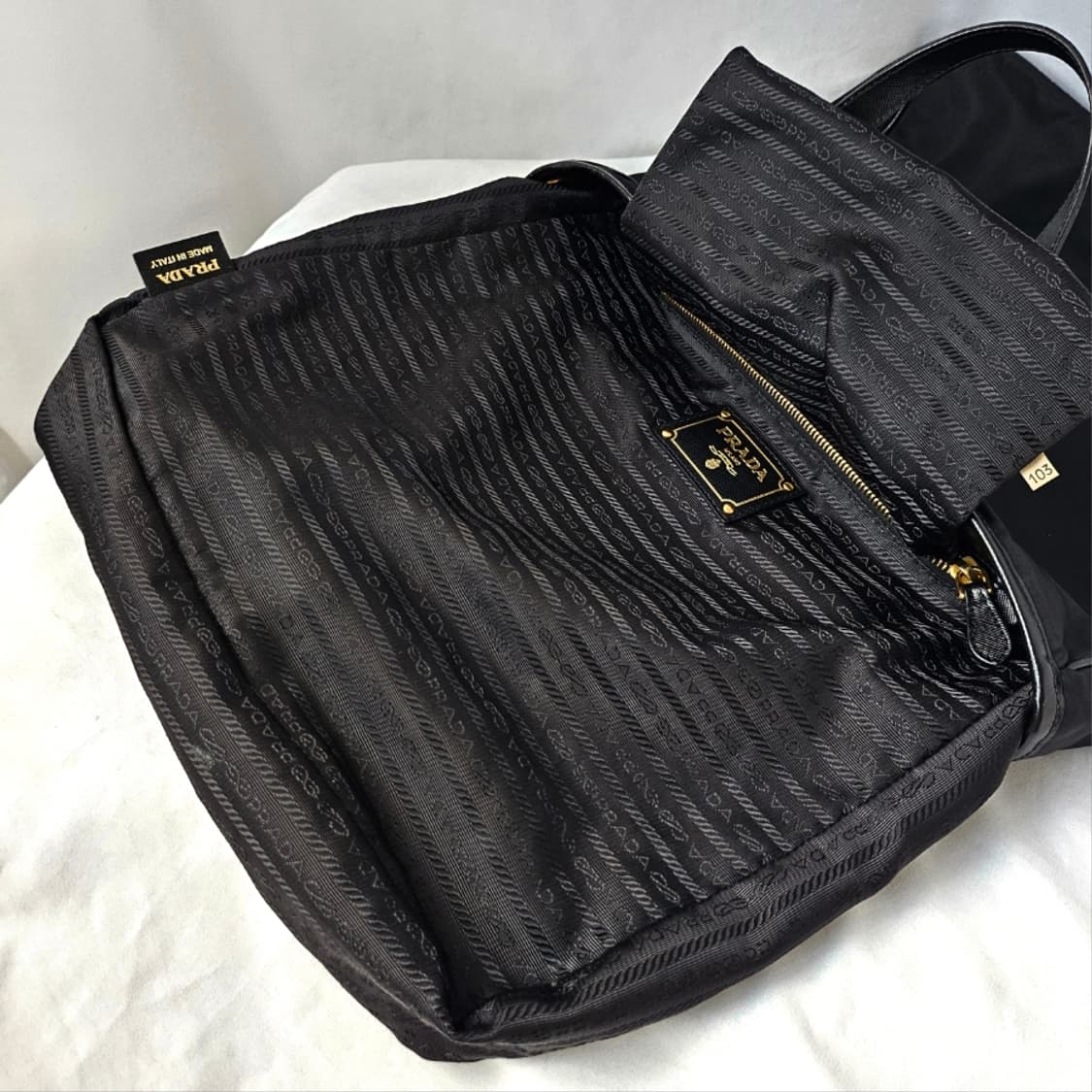 [정품 PRADA] 프라다 금장 나일론 토트백 여성 서류가방 상품이미지6