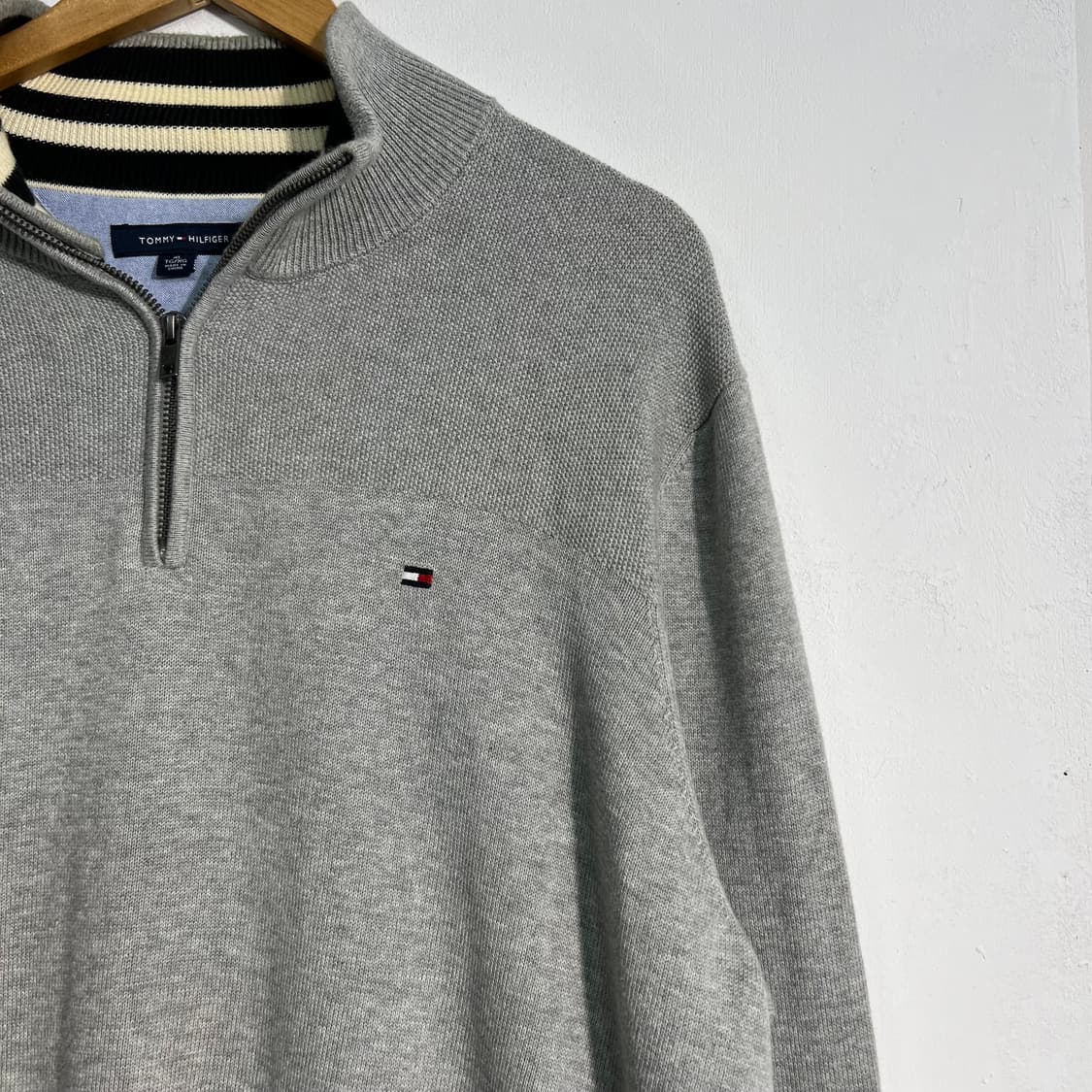 타미힐피거 코튼 반집업 XL 상품이미지3