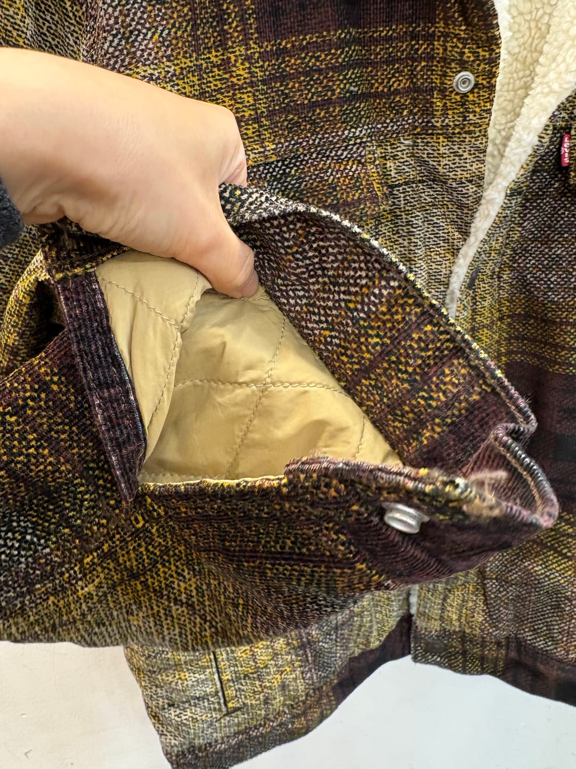 리바이스 체크 쉐르파 상품이미지4