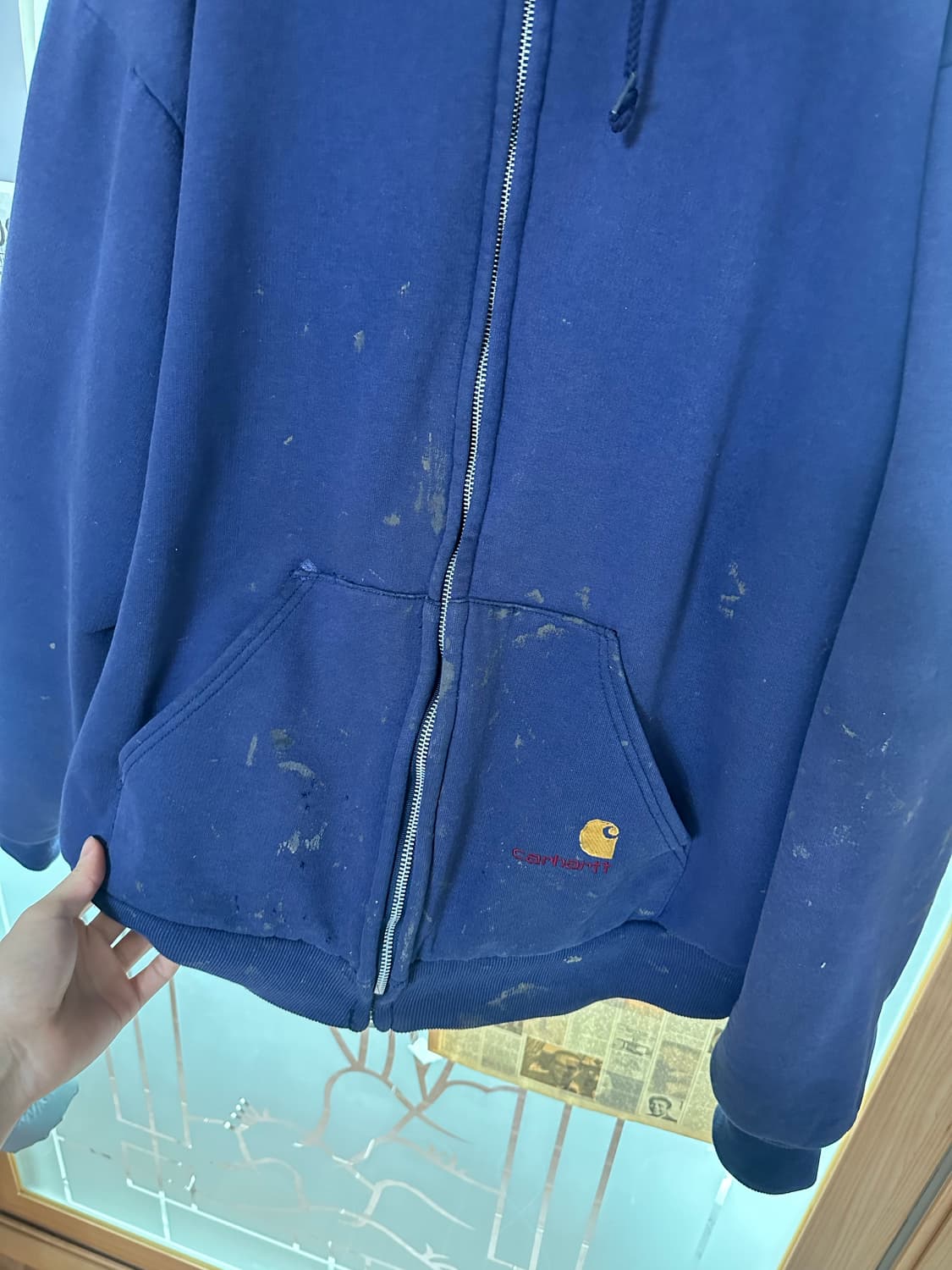 빈티지 칼하트 후드집업 상품이미지2