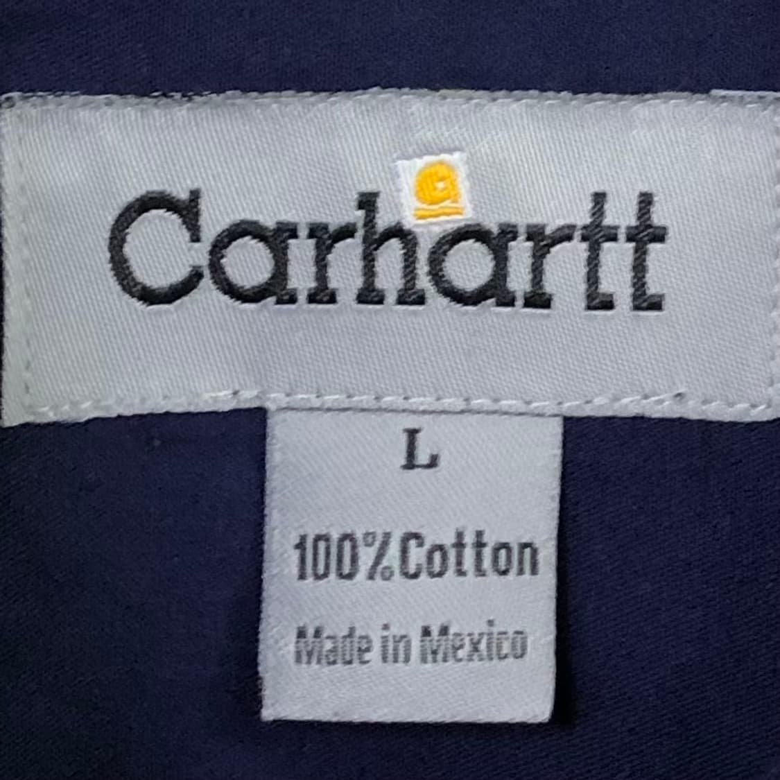 L 칼하트 네이비 워크 셔츠 상품이미지3