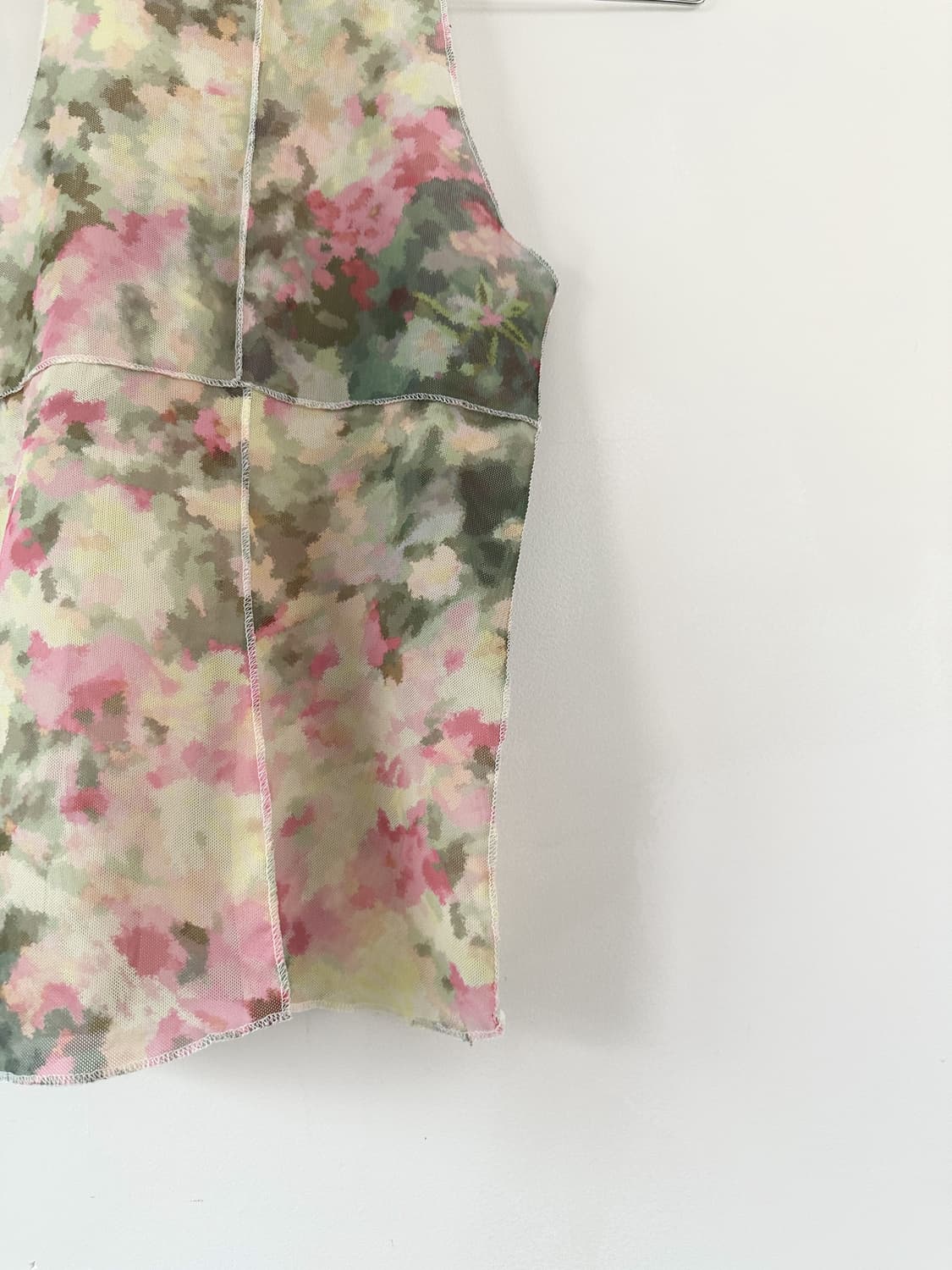 Aurora sheer halter sleeveless / green 상품이미지2
