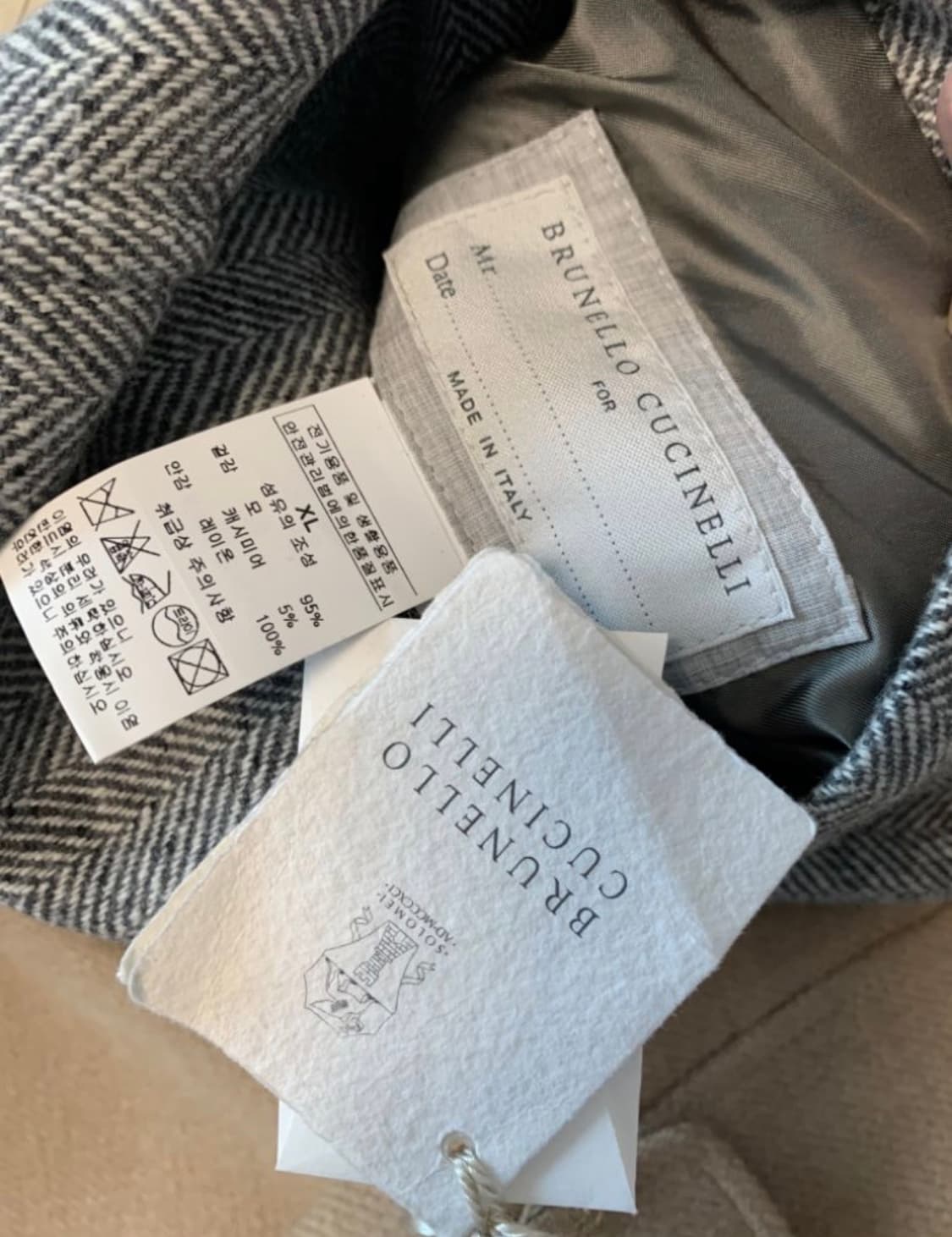 브루넬로 쿠치넬리 캐시미어 혼방 코트 52 상품이미지10