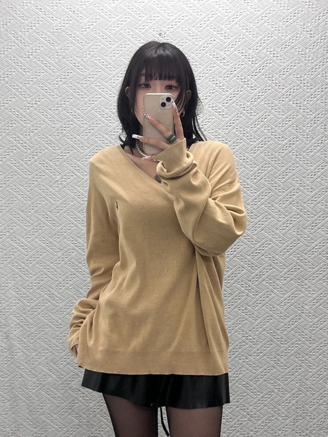 폴로 랄프로렌 빈티지 캐주얼 오트밀 니트 XL C11143 상품이미지1