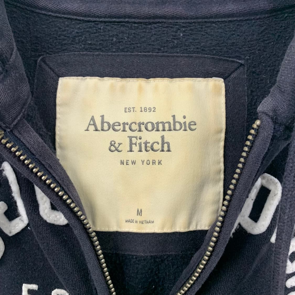아베크롬비 y2k 와투케 네이비 딱붙 후드집업 상품이미지6