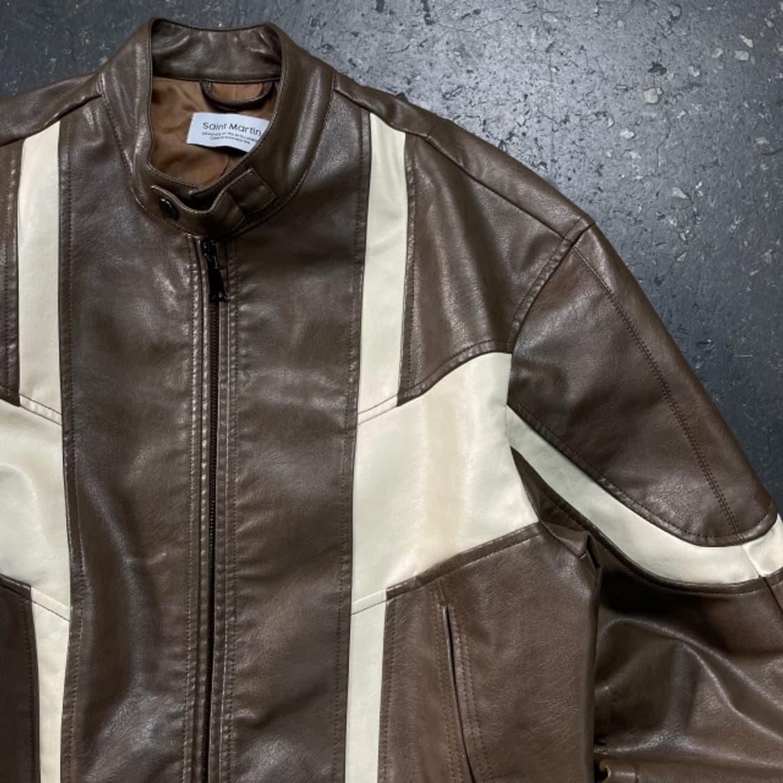 100 빈티지 레이싱 레더 자켓  상품이미지2