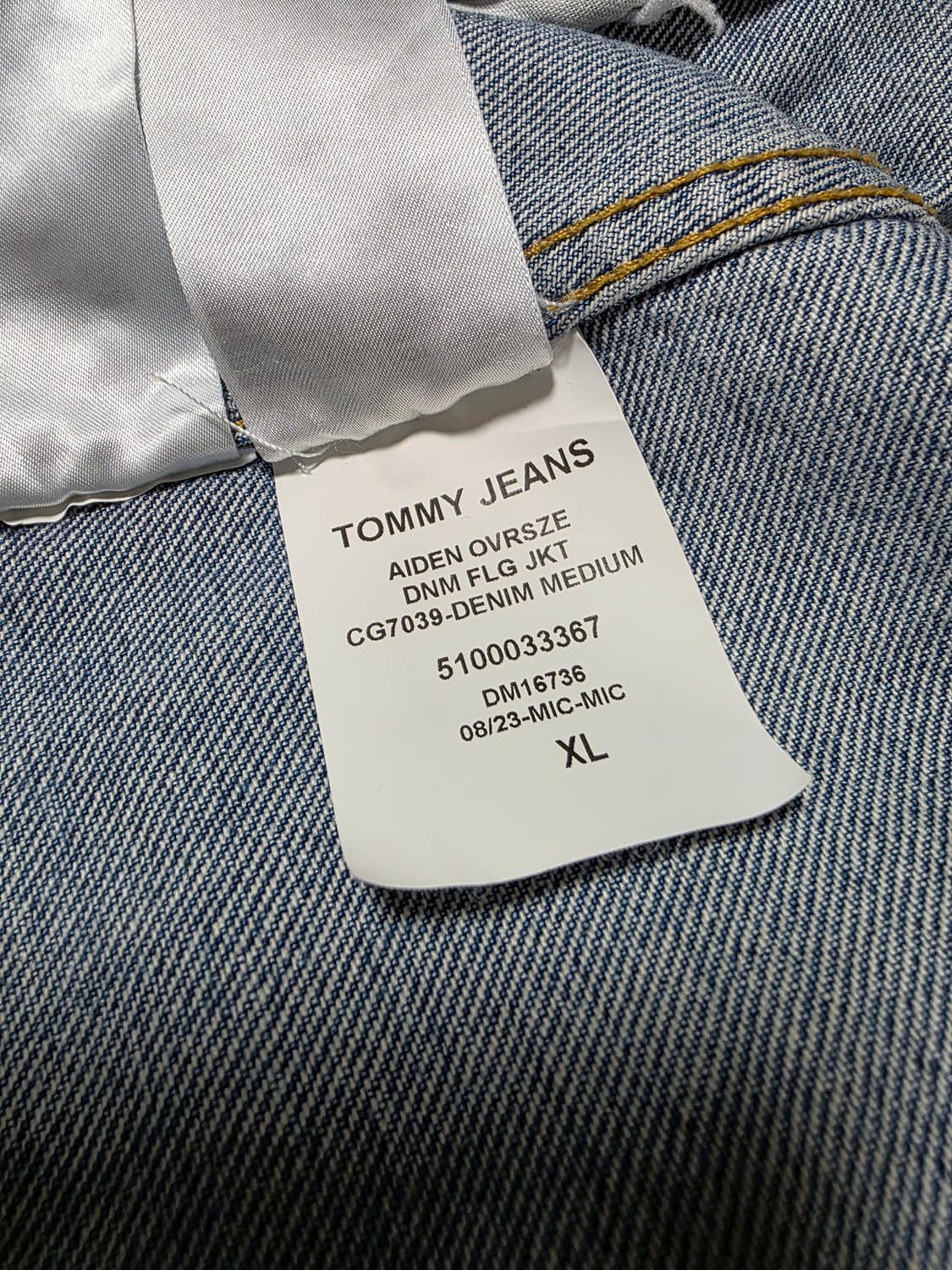 TOMMY JEANS 타미 진스 청 트러커 자켓 XL 상품이미지5