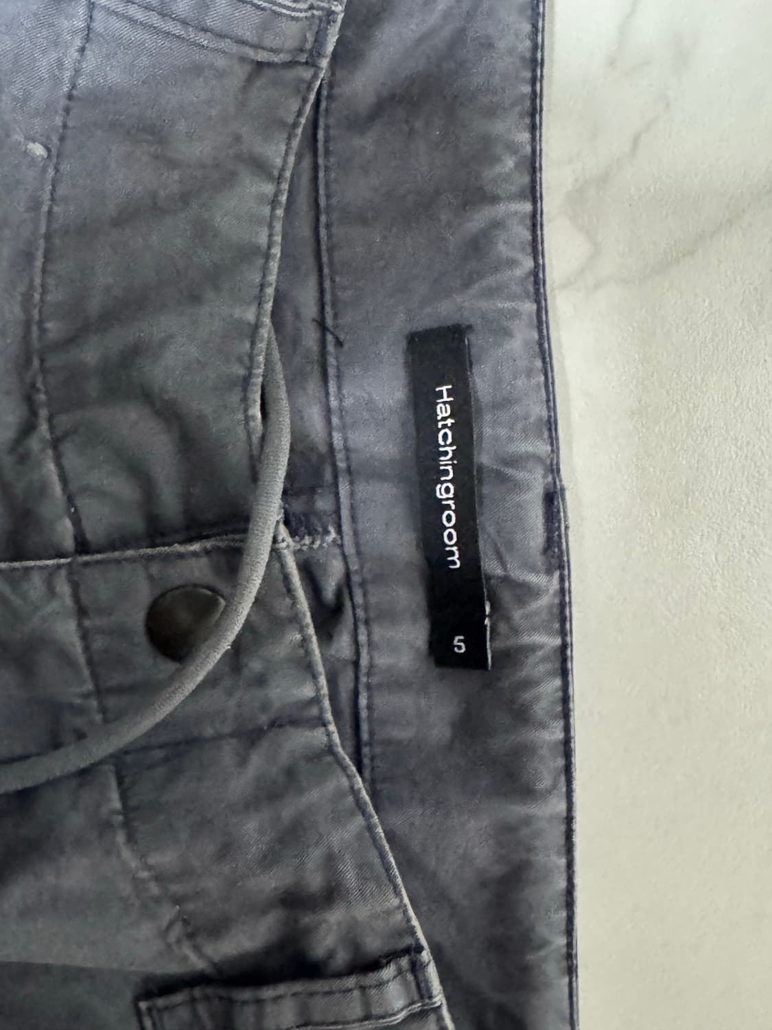 [5]해칭룸 Zip Cargo Pants Faded Navy 상품이미지4