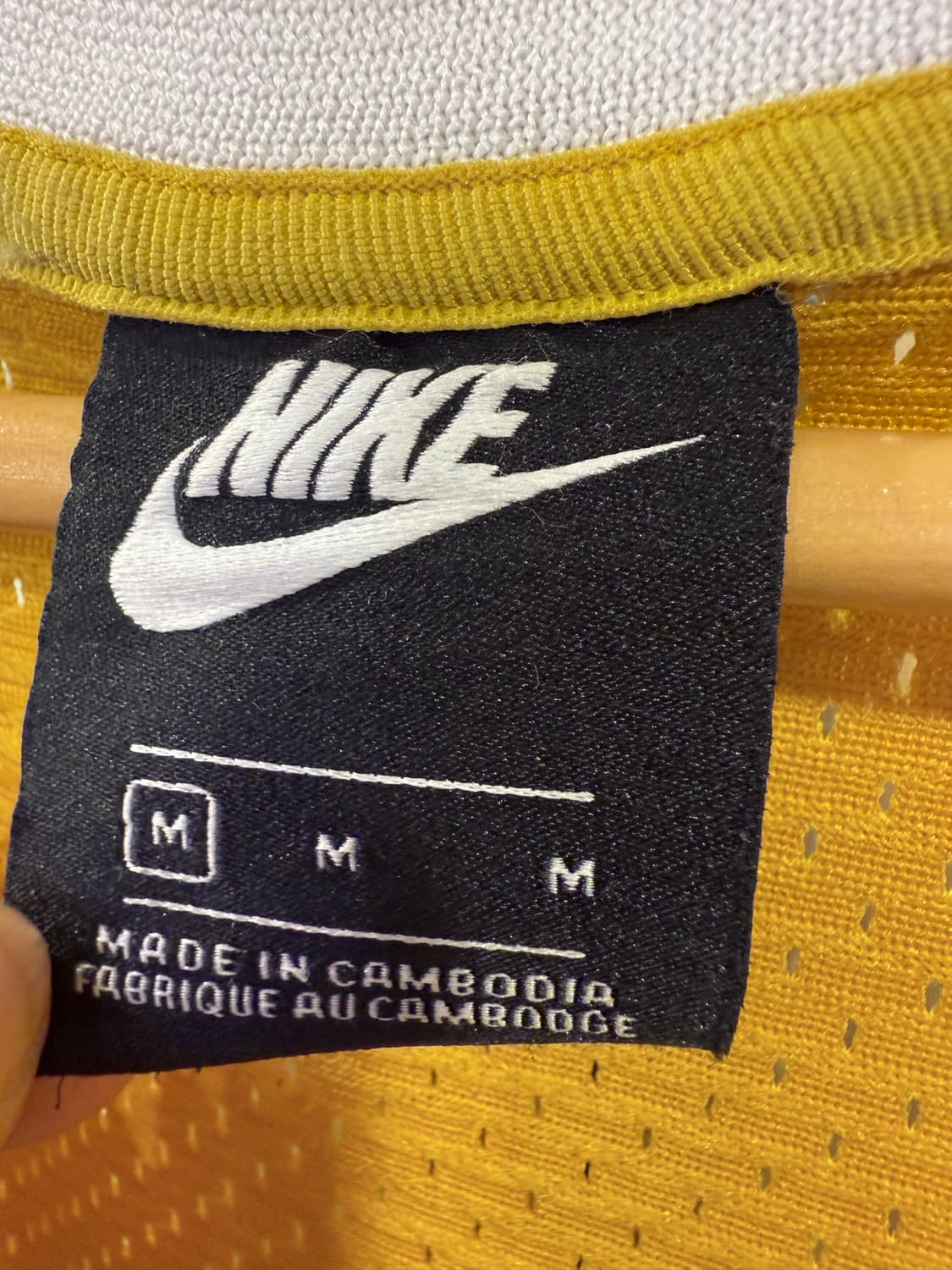 나이키 메쉬 탱크탑 농구 져지 옐로우 상품이미지2