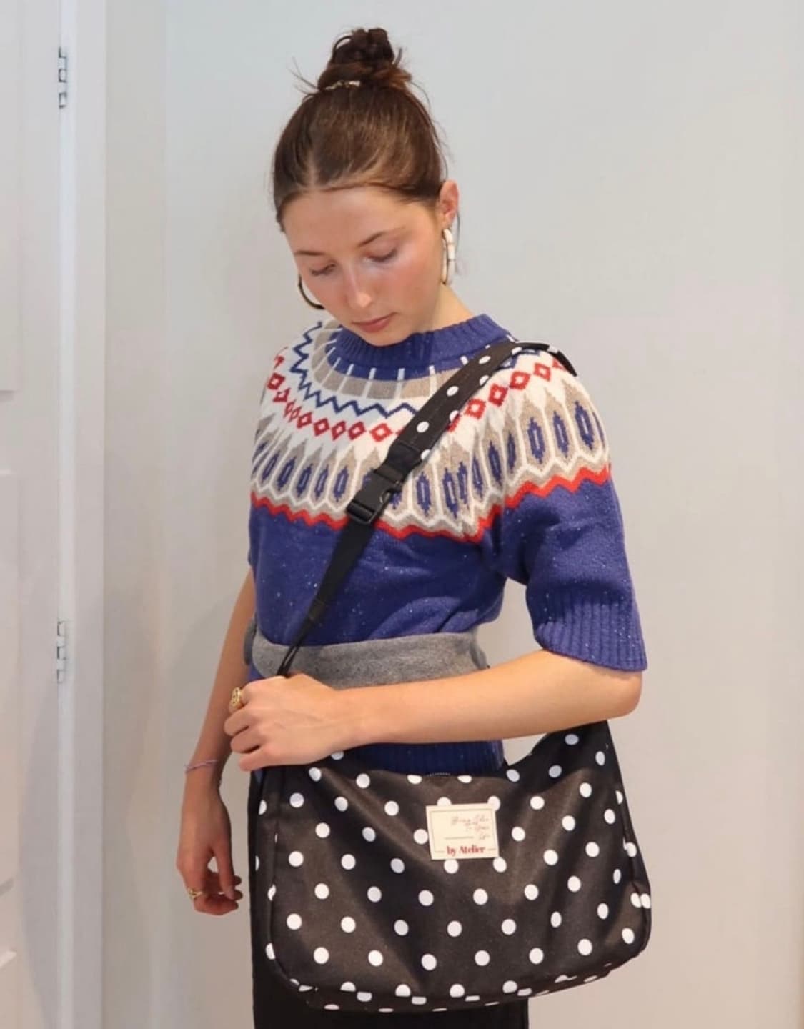 바이아틀리에 도트 크로스백 상품이미지2