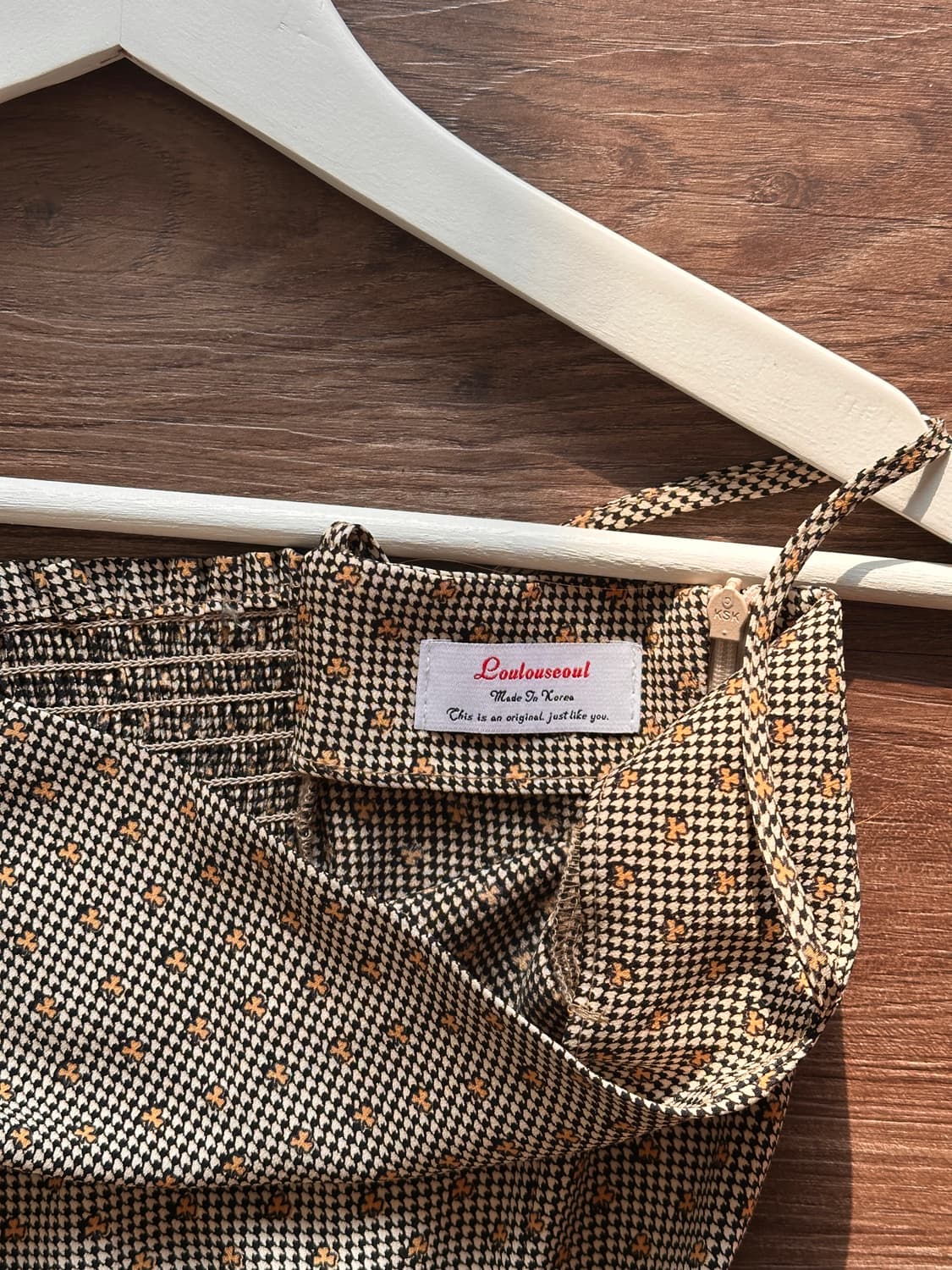 루루서울 하운드투스 체크 뷔스티에 원피스 상품이미지6