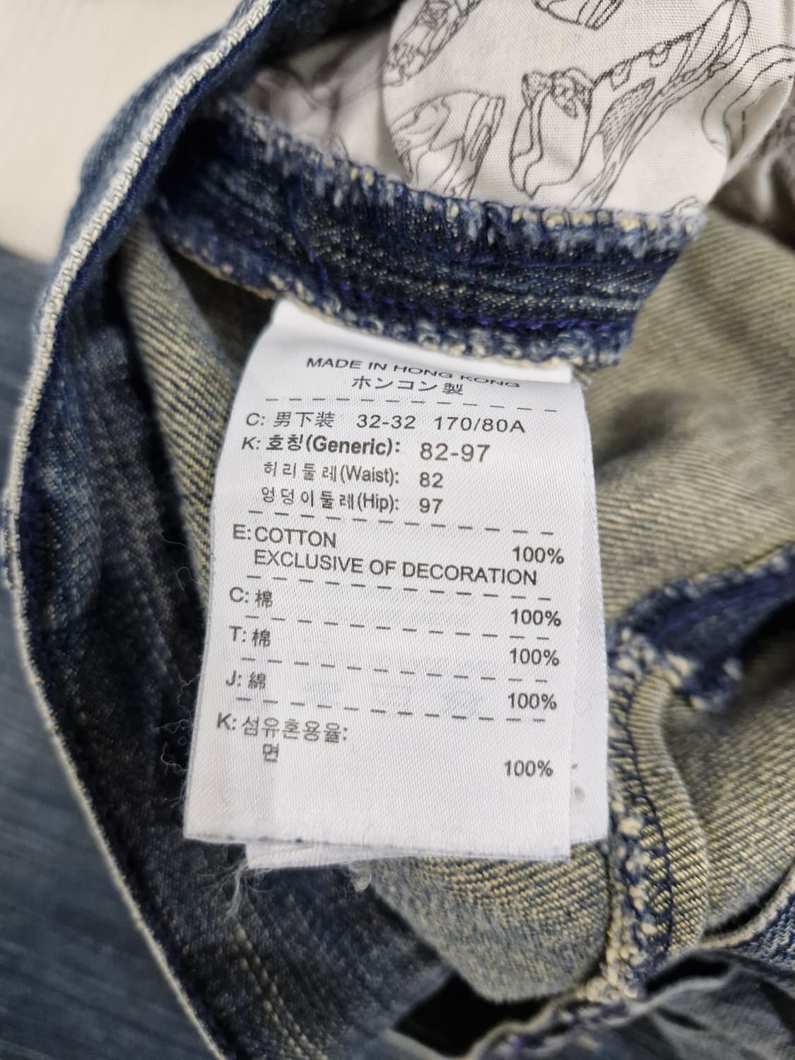 JORDAN 조던 와이드 데님 팬츠(32x32) 상품이미지8