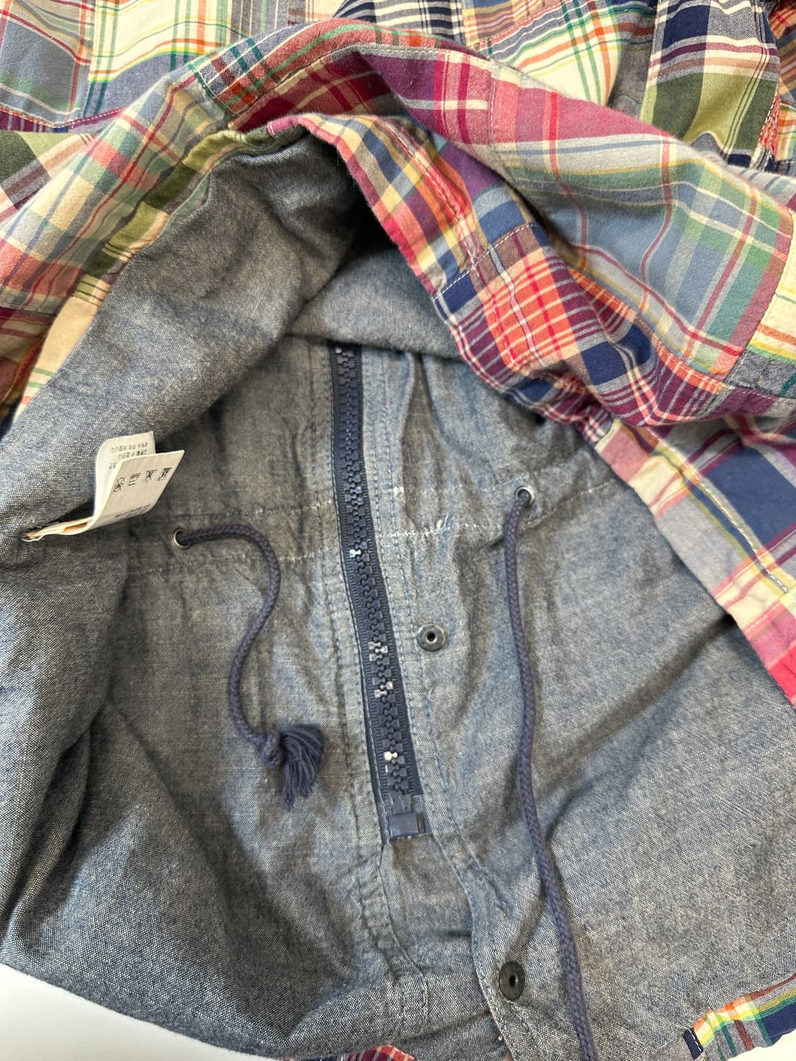 폴로 데님앤서플라이 마드라스 패치워크 후드 자켓 상품이미지7