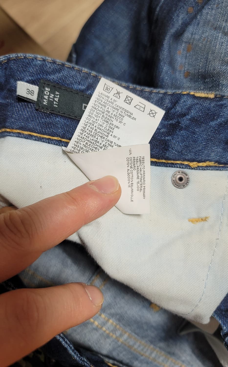 DSQUARED2 디스퀘어드 슬림 워싱 데님 여성 EU38 상품이미지9