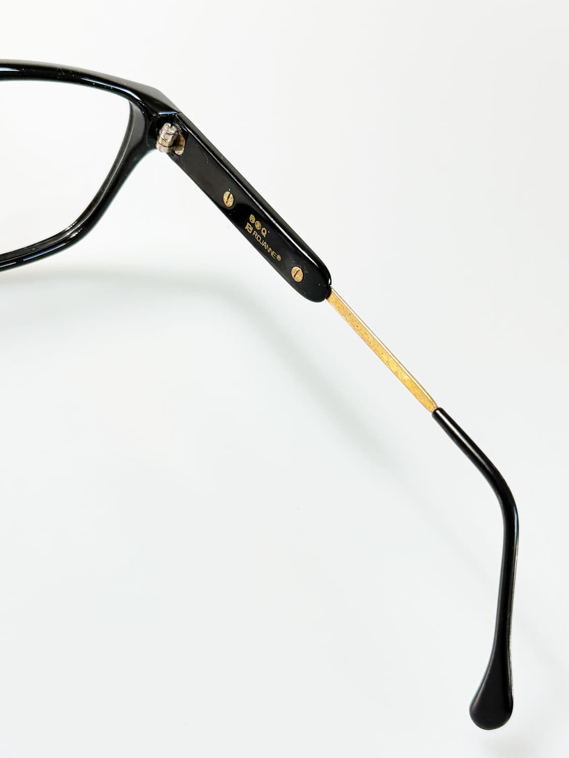 90s ROJANNE 블랙 뿔테 스퀘어 빈티지 안경 상품이미지7