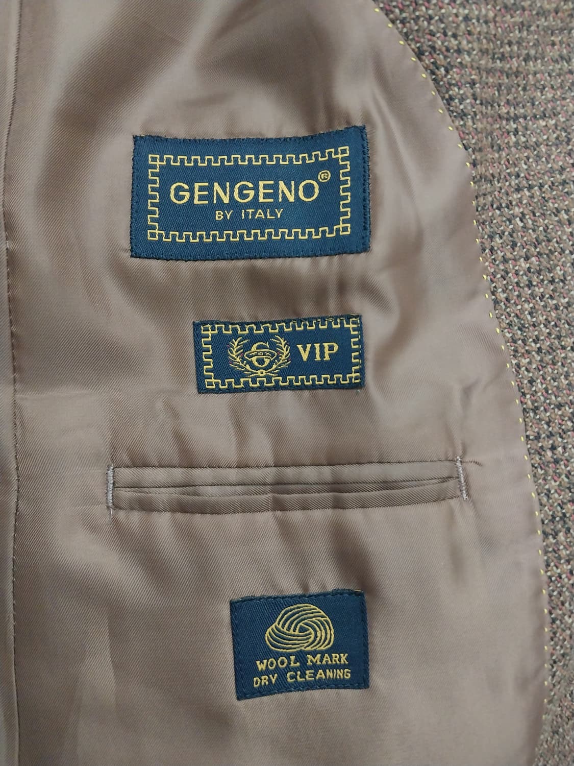 이태리 GENGENO 브라운 남성 울자켓 (95-100) 상품이미지5