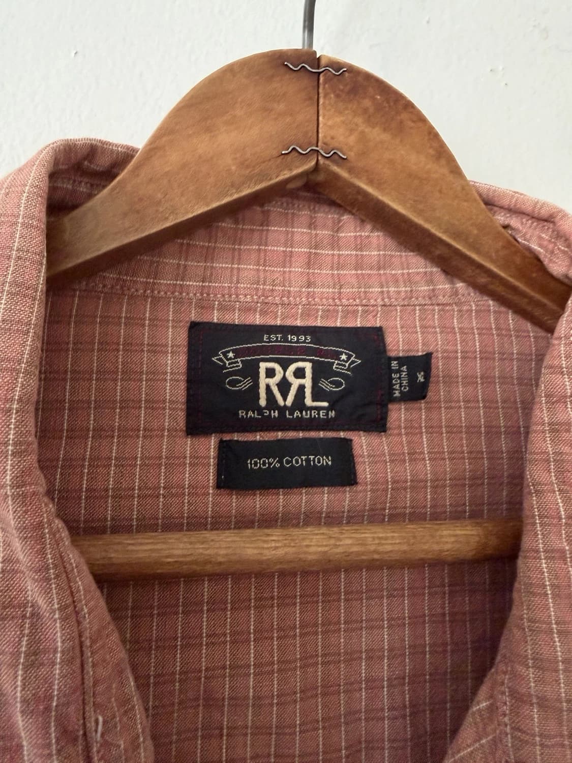 RRL 더블알엘 웨스턴 체크 셔츠 테라코타 상품이미지6