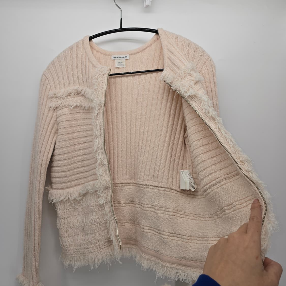 CLUB MONACO 니트 집업 (XS) 상품이미지2