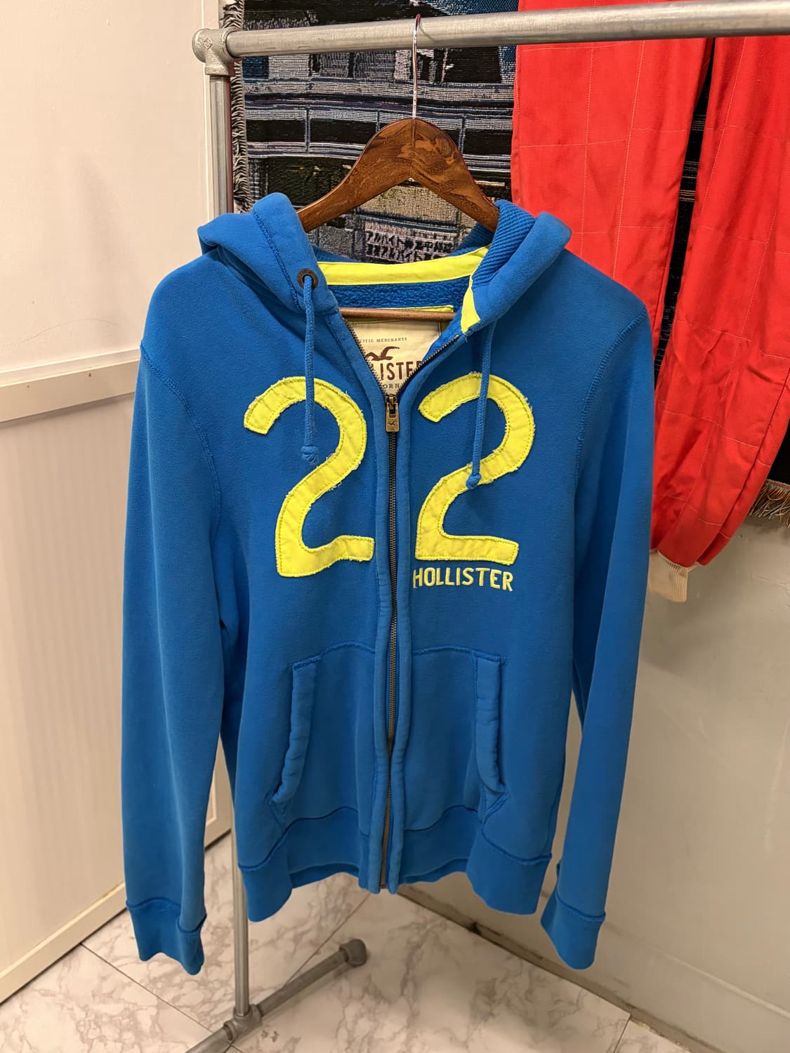 (정품/M)홀리스터 후드집업 블루 a1 상품이미지2