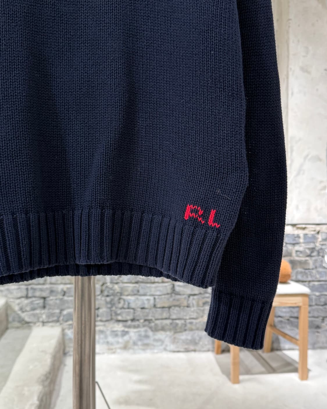폴로 랄프로렌 딥 네이비 성조기 rl 크루넥 스웨터 상품이미지5