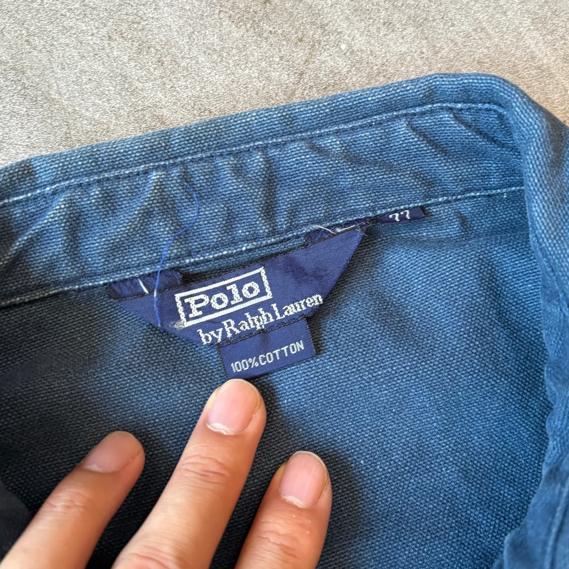 91년 신한 제조 폴로 정품 블루 스윙톱 자켓 상품이미지5